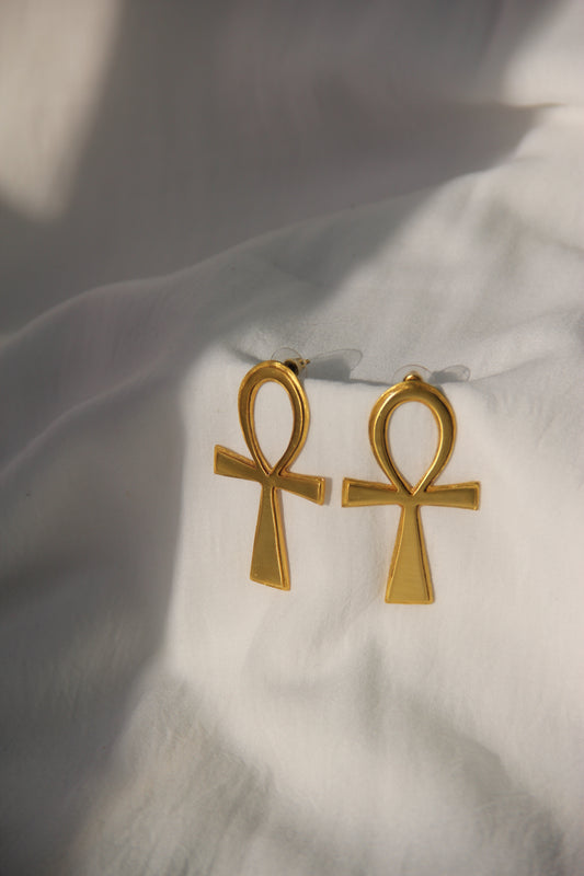 The Ankh Power Earrings